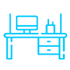the icon of desk